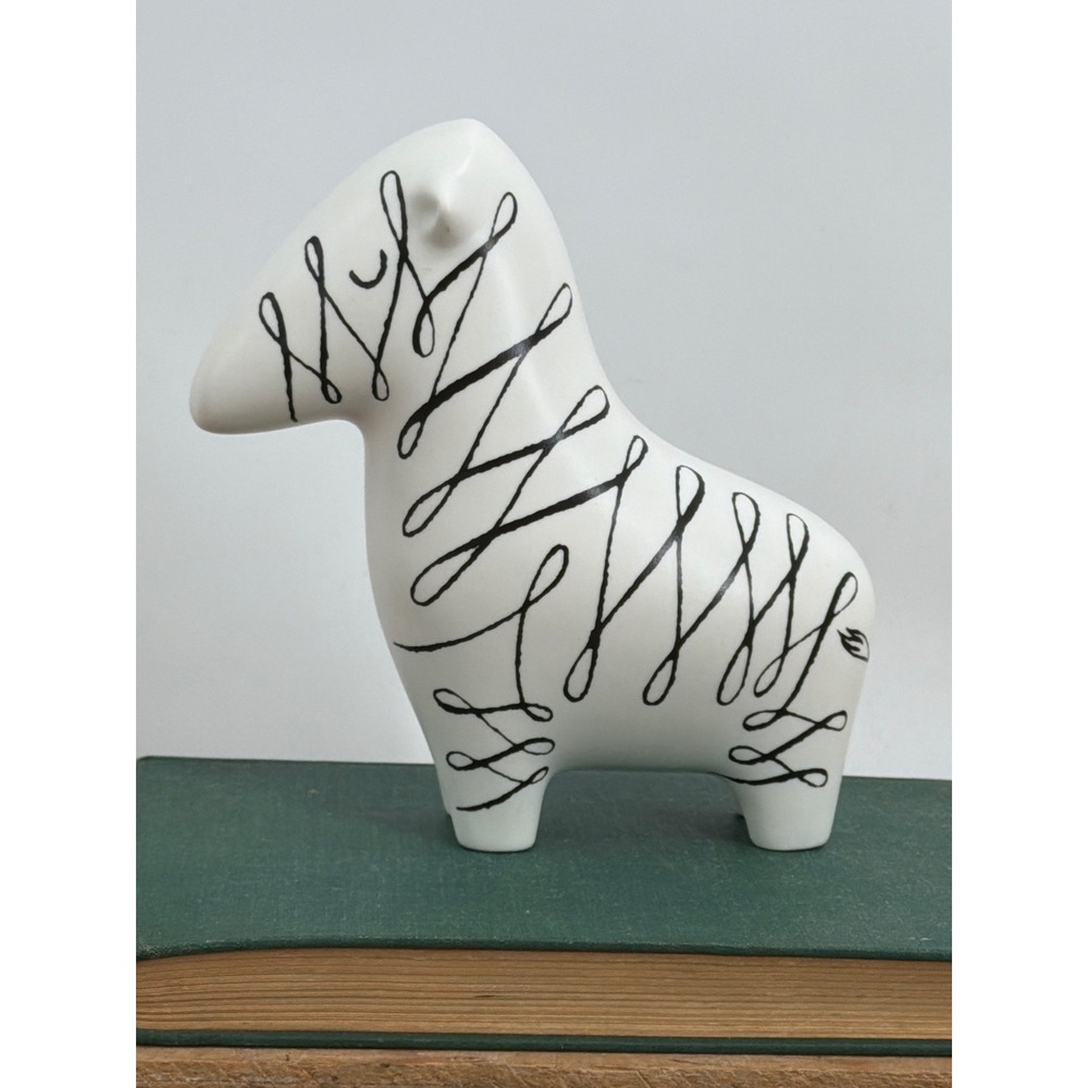 Kate Spade New York Woodland Park Zebra Figurine Lenox Porcelain White Black